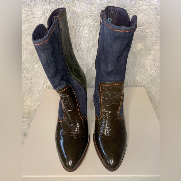 Bohemian Leather Booties True Religion Size 8 - Picture 2 of 5